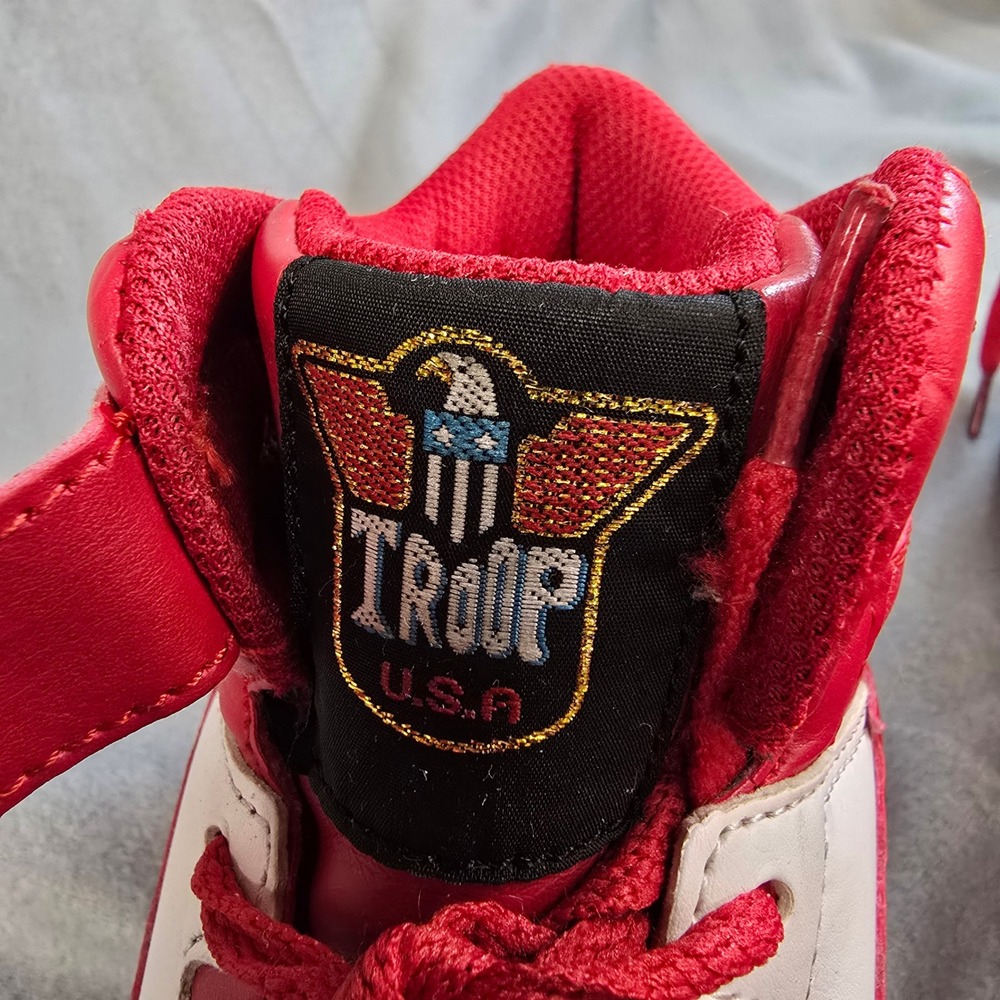 Troop Pro Edition Mens Red White High Top Sneakers 1CM00847-128 Size 9